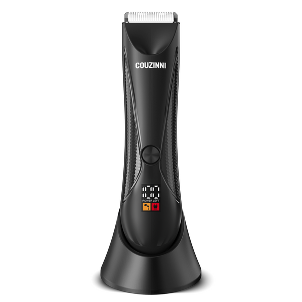 COUZINNI Men's Groin Body Trimmer IPX5 Watterproof Ceramic Blade Potable Rechargeable Shaver Groomer